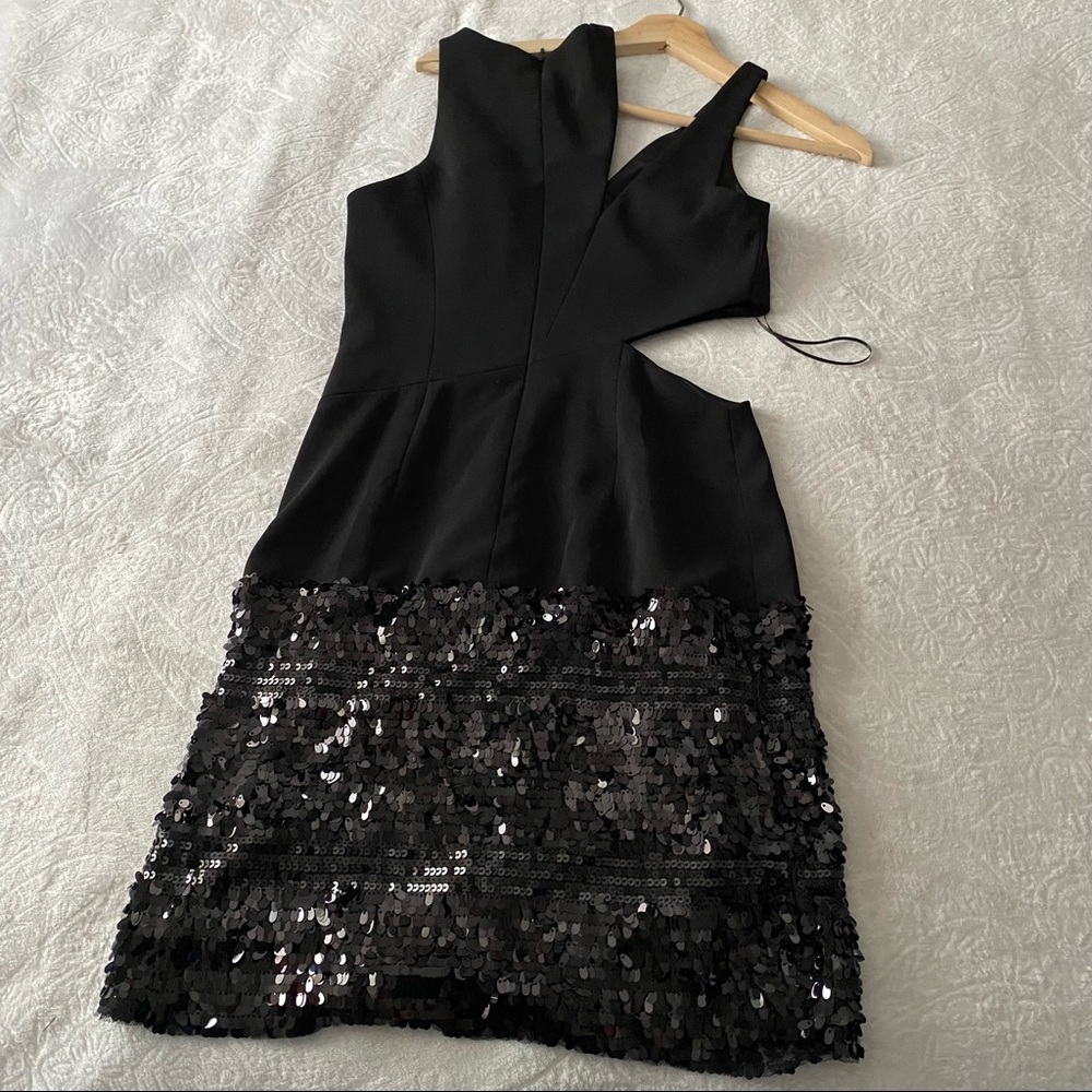 Jay Godfrey Cut Out Sequin Cocktail Dress - Picture 6 of 9